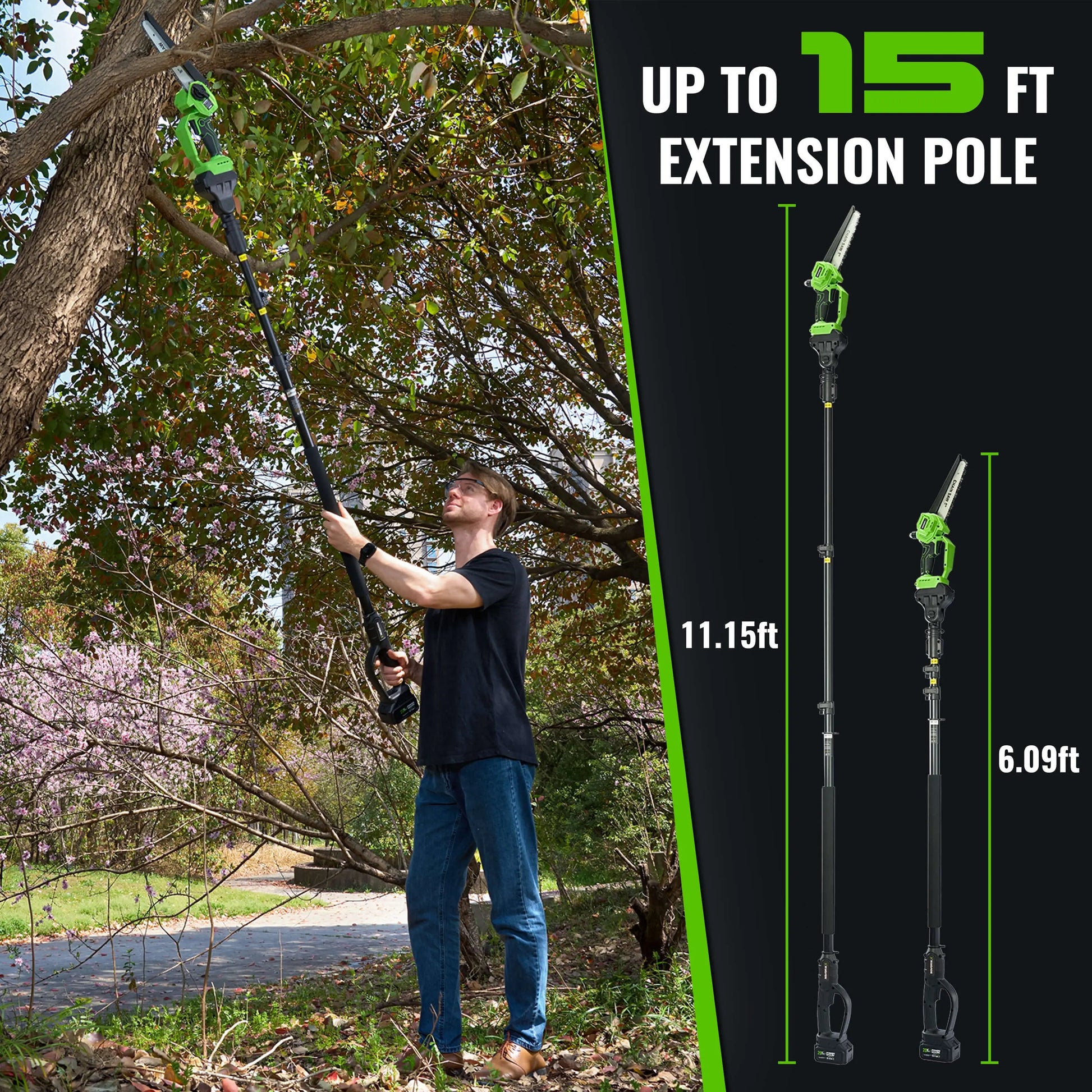 2-in-1 20V Cordless Pole Saw  NovorikX