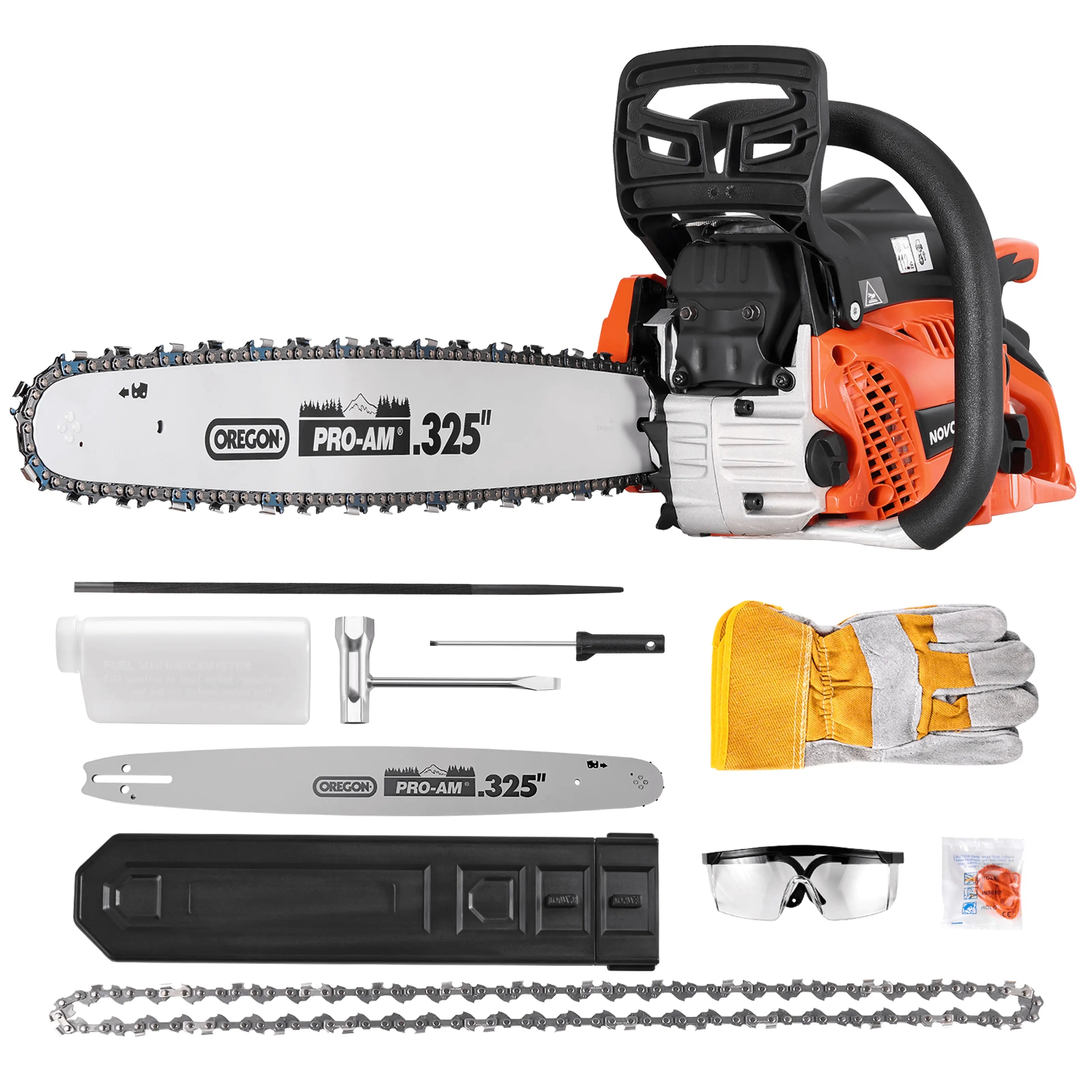 18/20-Inch Gas Powered Chainsaw (50CC)  NovorikX